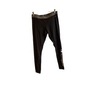 Champion men’s black, athletic active wear compression tights size medium